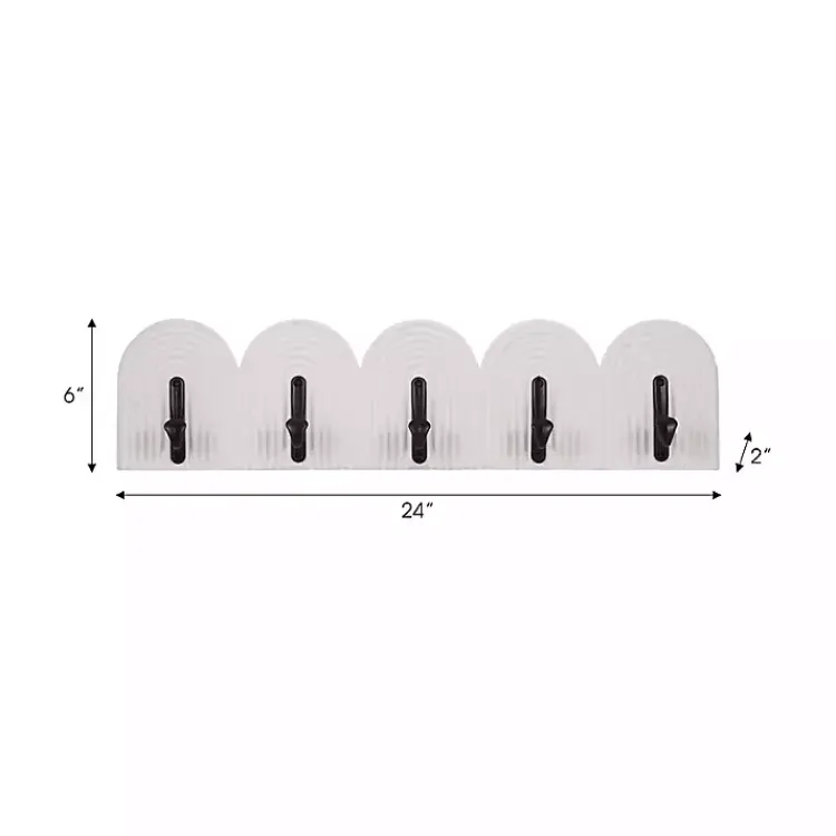 Hooks-Kirklands Home White Arched Wall Hooks