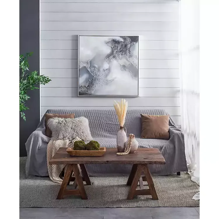 Canvas Art-Kirklands Home Stormy Skies Framed Canvas Art Print Gray