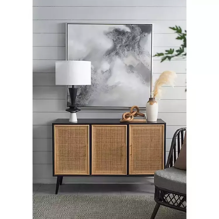 Canvas Art-Kirklands Home Stormy Skies Framed Canvas Art Print Gray