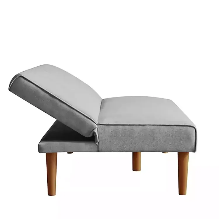 Sofas & Loveseats-Kirklands Home Woven Channel Convertible Sofa Gray