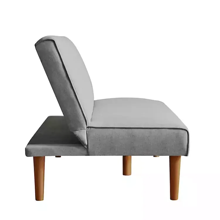 Sofas & Loveseats-Kirklands Home Woven Channel Convertible Sofa Gray