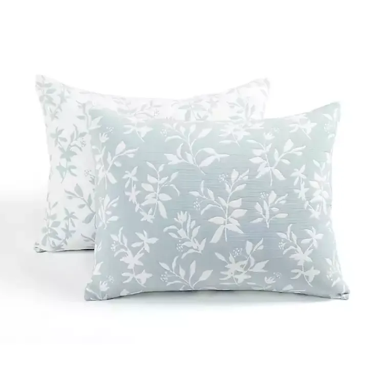 Quilts-Kirklands Home Blue Floral Reversible 3-pc. King Quilt Set