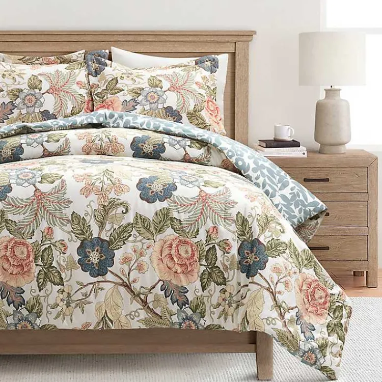 Comforters-Kirklands Home Floral Sydney Reversible 3-pc. Queen Comforter Set Multi