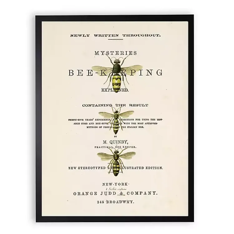 Framed Art-Kirklands Home Vintage Bee Keeping Framed Art Print