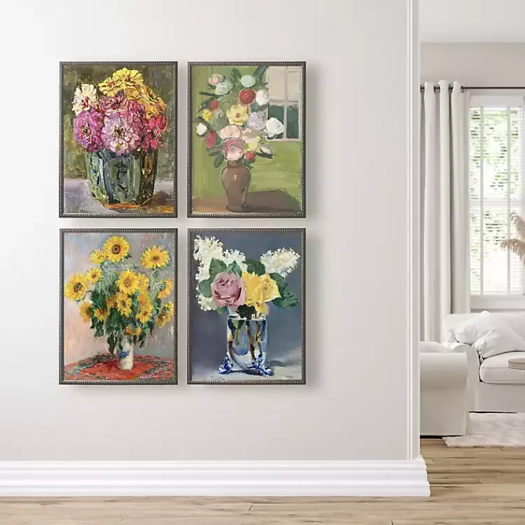 Framed Art-Kirklands Home Vintage Sunflowers Beaded Framed Art Print