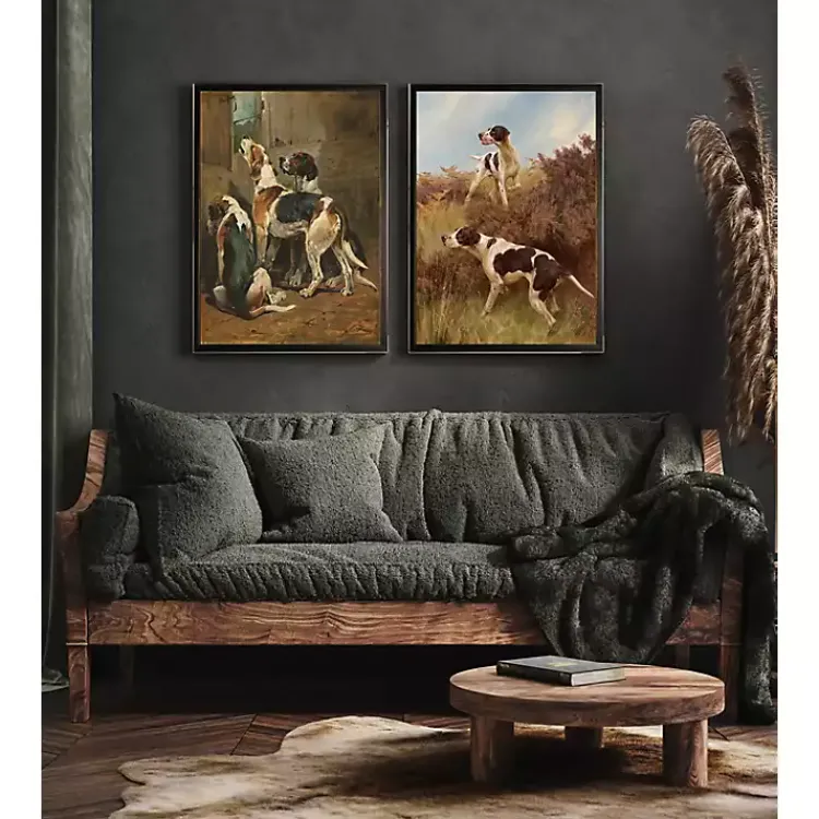 Framed Art-Kirklands Home Vintage Hunting Dogs Framed Art Print