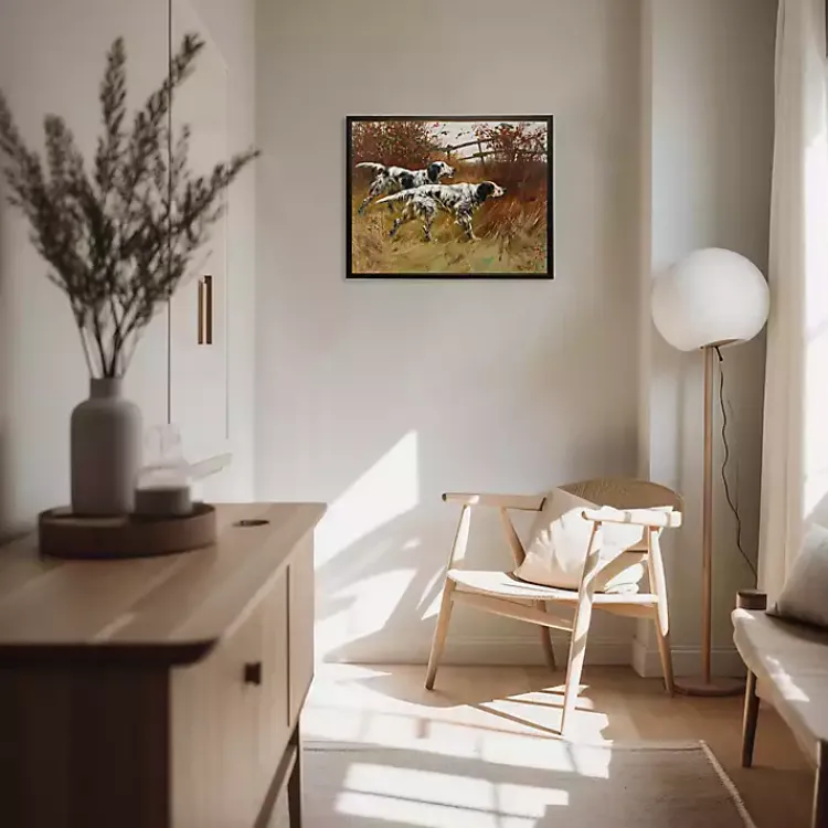 Framed Art-Kirklands Home Black Pointer Dogs Framed Art Print