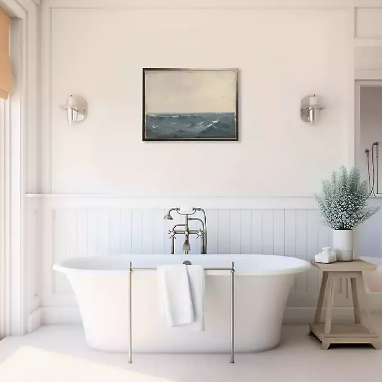 Framed Art-Kirklands Home Vintage Waves Framed Art Print