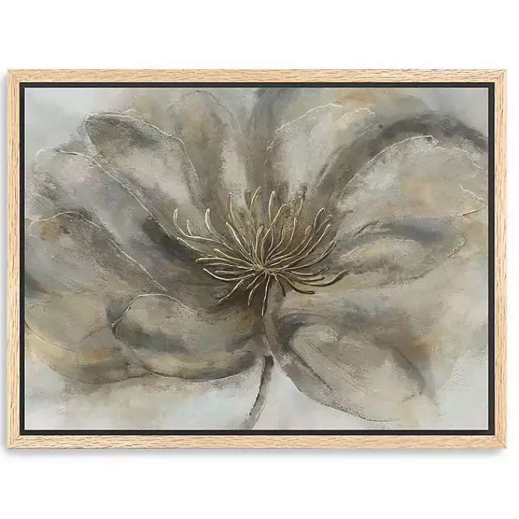 Canvas Art-Kirklands Home Wildflower Framed Canvas Art Print Gray