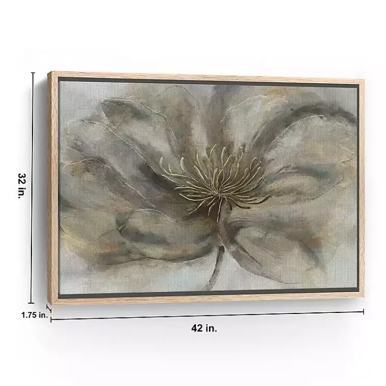 Canvas Art-Kirklands Home Wildflower Framed Canvas Art Print Gray