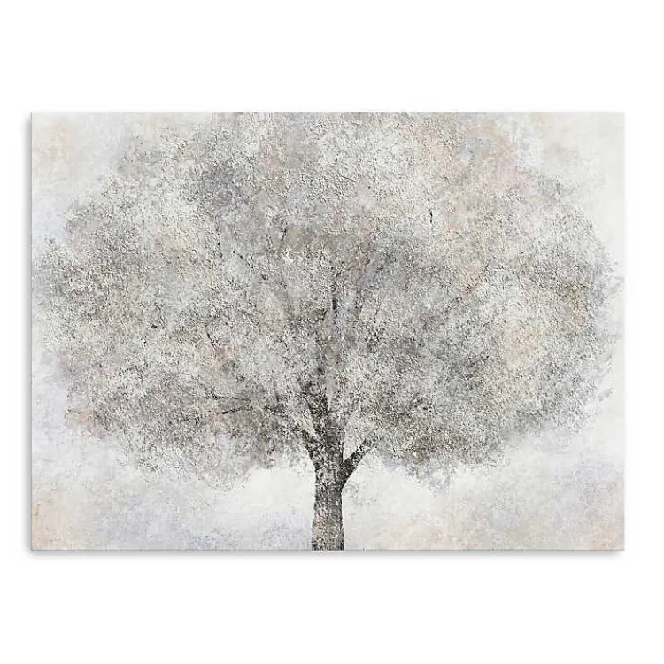Canvas Art-Kirklands Home White Tree Blossoms Canvas Art Print, 48x36 in.