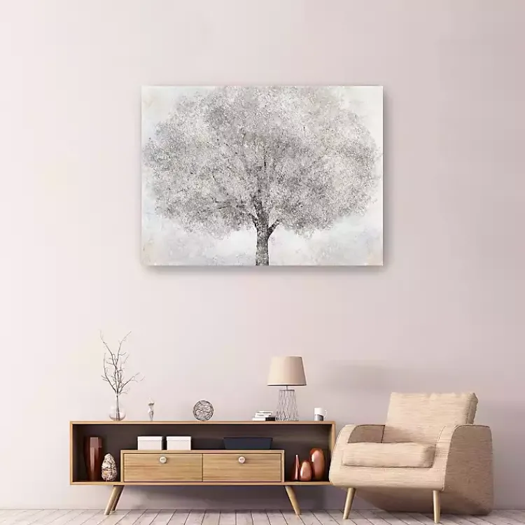 Canvas Art-Kirklands Home White Tree Blossoms Canvas Art Print, 48x36 in.