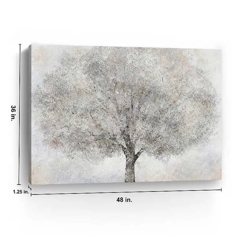 Canvas Art-Kirklands Home White Tree Blossoms Canvas Art Print, 48x36 in.