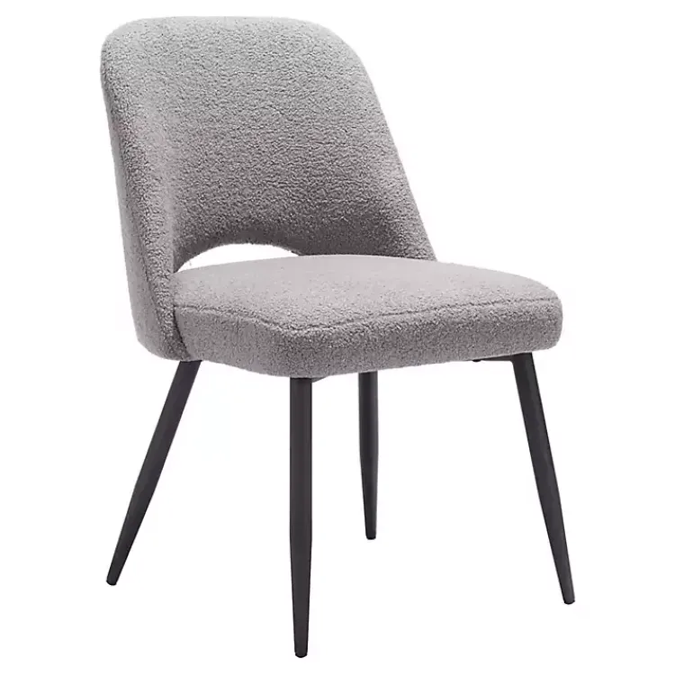 Dining Chairs-Kirklands Home Teddy Upholstered Dining Chairs, Set of 2 Gray