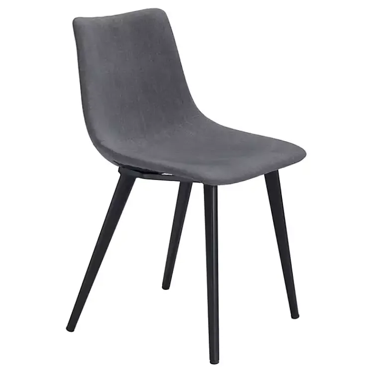 Dining Chairs-Kirklands Home Scooped Daniel Dining Chairs, Set of 2 Gray