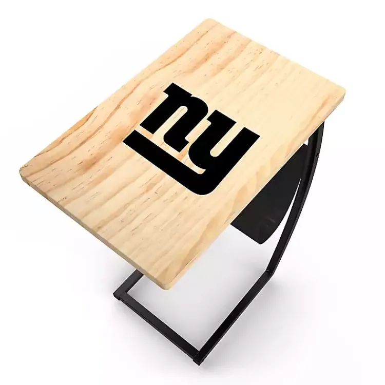 Accent & End Tables-Kirklands Home New York Giants Wood C-Table Tan