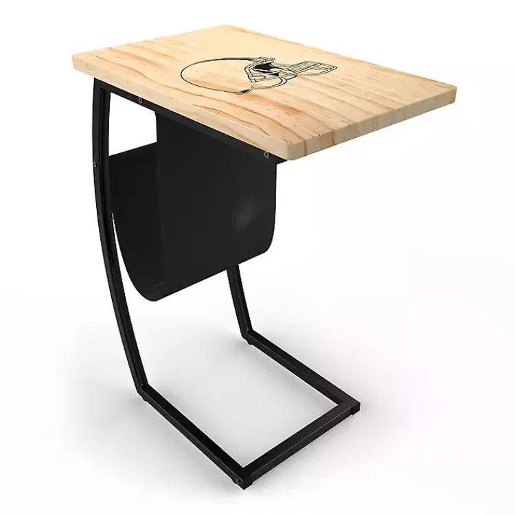 Accent & End Tables-Kirklands Home Cleveland Browns Wood C-Table Tan