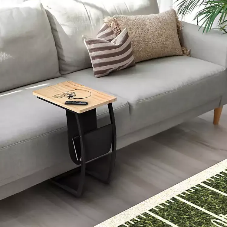 Accent & End Tables-Kirklands Home Cleveland Browns Wood C-Table Tan