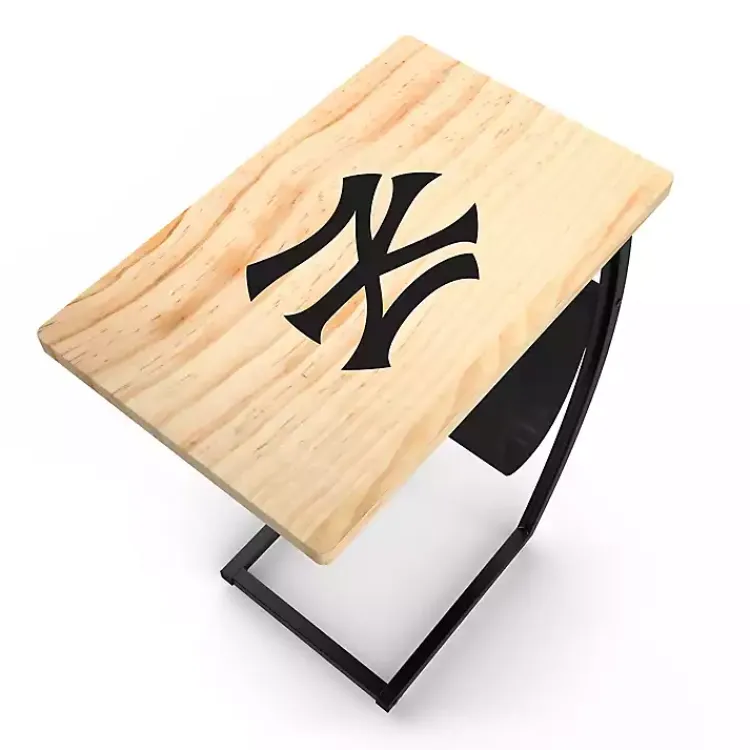 Accent & End Tables-Kirklands Home New York Yankees Wood C-Table Tan