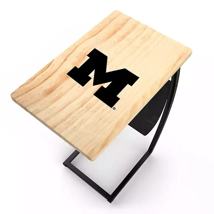 Accent & End Tables-Kirklands Home University of Michigan Wood C-Table Tan