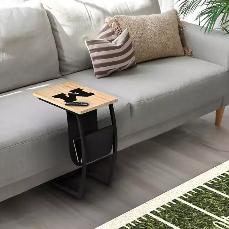 Accent & End Tables-Kirklands Home University of Michigan Wood C-Table Tan