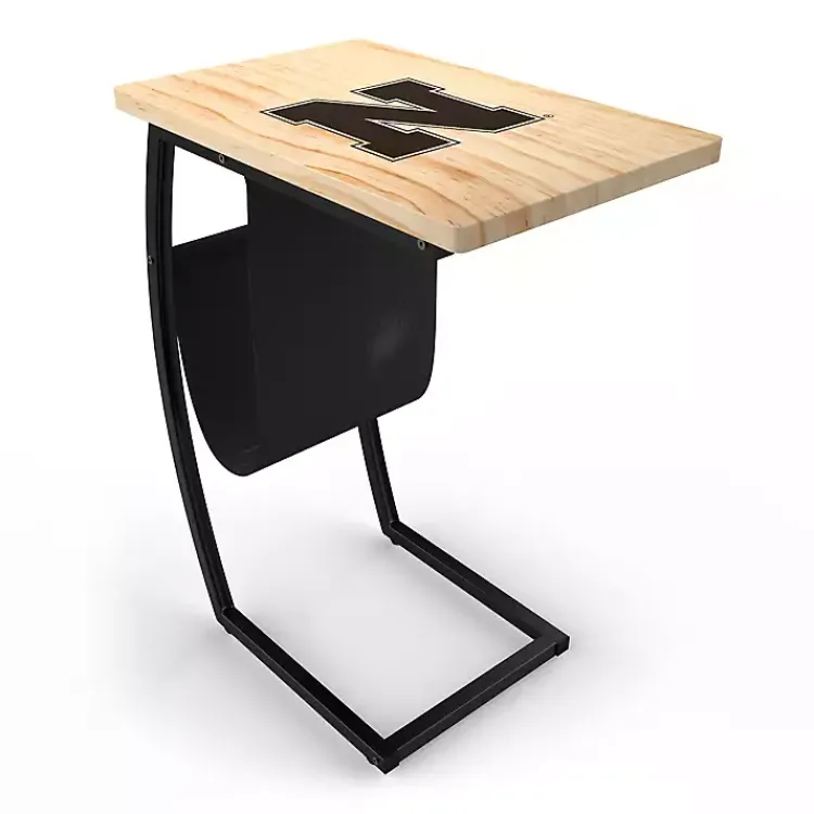 Accent & End Tables-Kirklands Home University of Nebraska Wood C-Table Tan