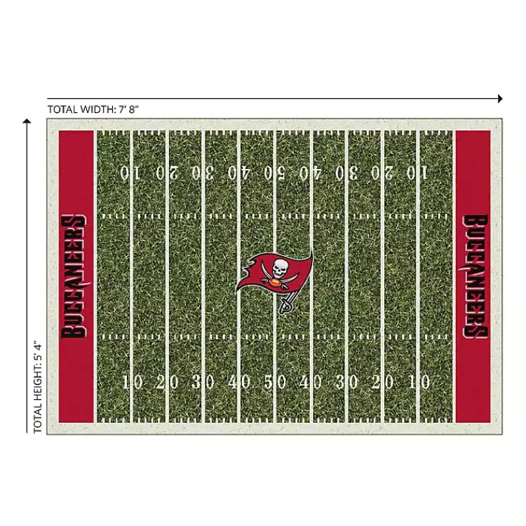 Area Rugs-Kirklands Home Tampa Bay Buccaneers Home Field Area Rug, 6x8