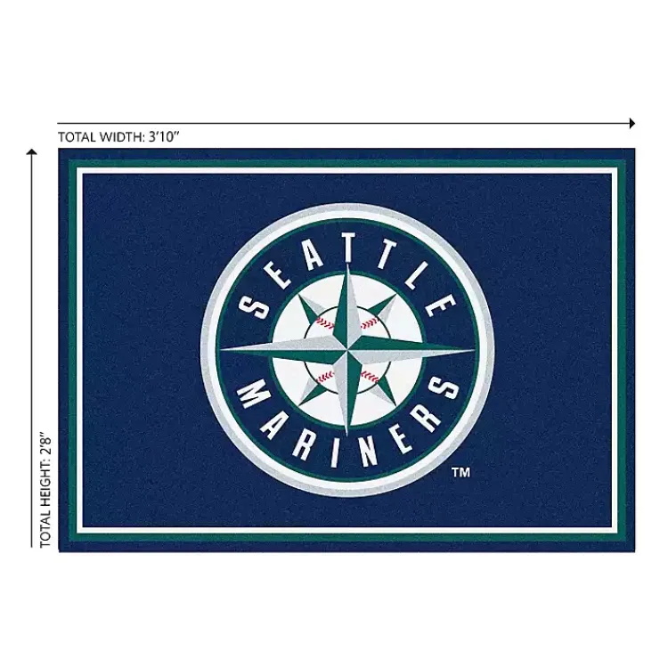 Area Rugs-Kirklands Home Seattle Mariners Spirit Rug, 3x4