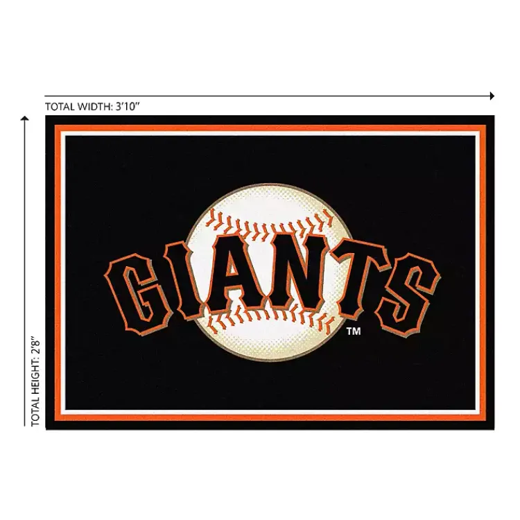 Area Rugs-Kirklands Home San Francisco Giants Spirit Rug, 3x4 Black