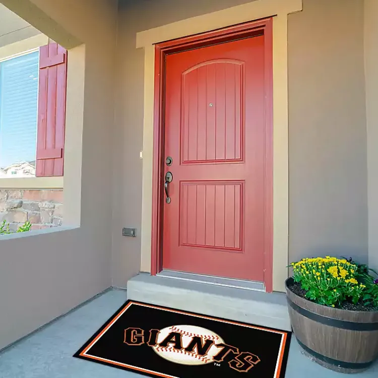Area Rugs-Kirklands Home San Francisco Giants Spirit Rug, 3x4 Black