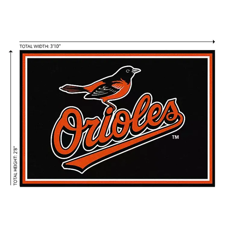 Area Rugs-Kirklands Home Baltimore Orioles Spirit Rug, 3x4