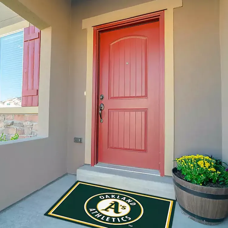 Area Rugs-Kirklands Home Oakland Athletics Spirit Rug, 3x4