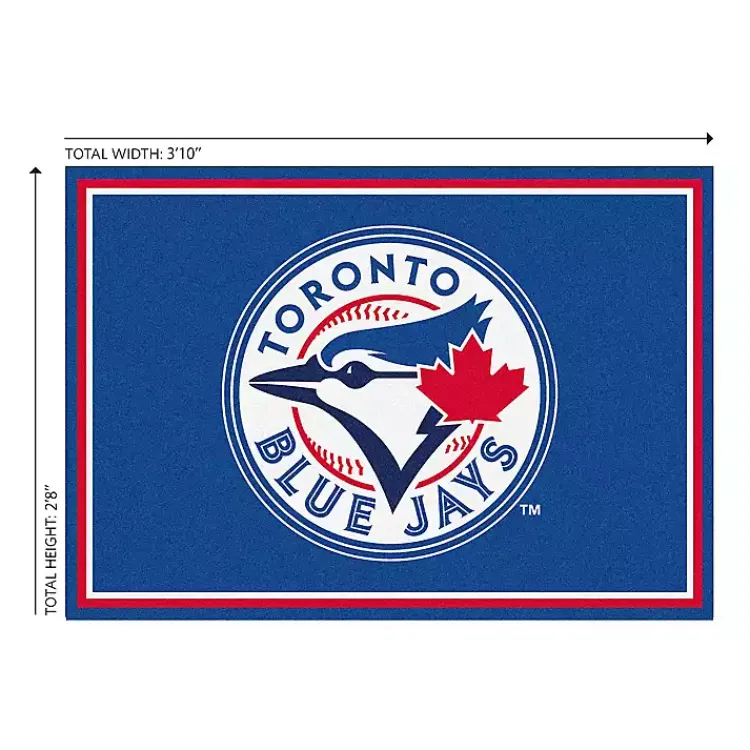 Area Rugs-Kirklands Home Toronto Blue Jays Spirit Rug, 3x4