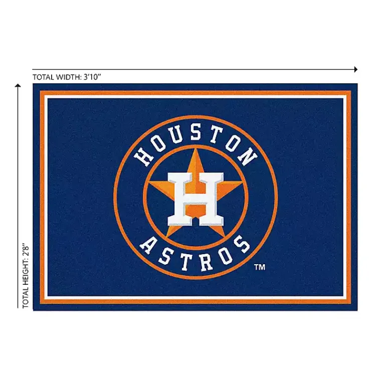 Area Rugs-Kirklands Home Houston Astros Spirit Rug, 3x4