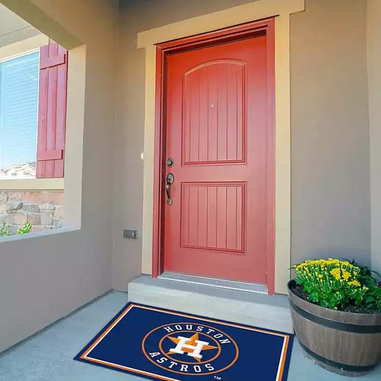 Area Rugs-Kirklands Home Houston Astros Spirit Rug, 3x4