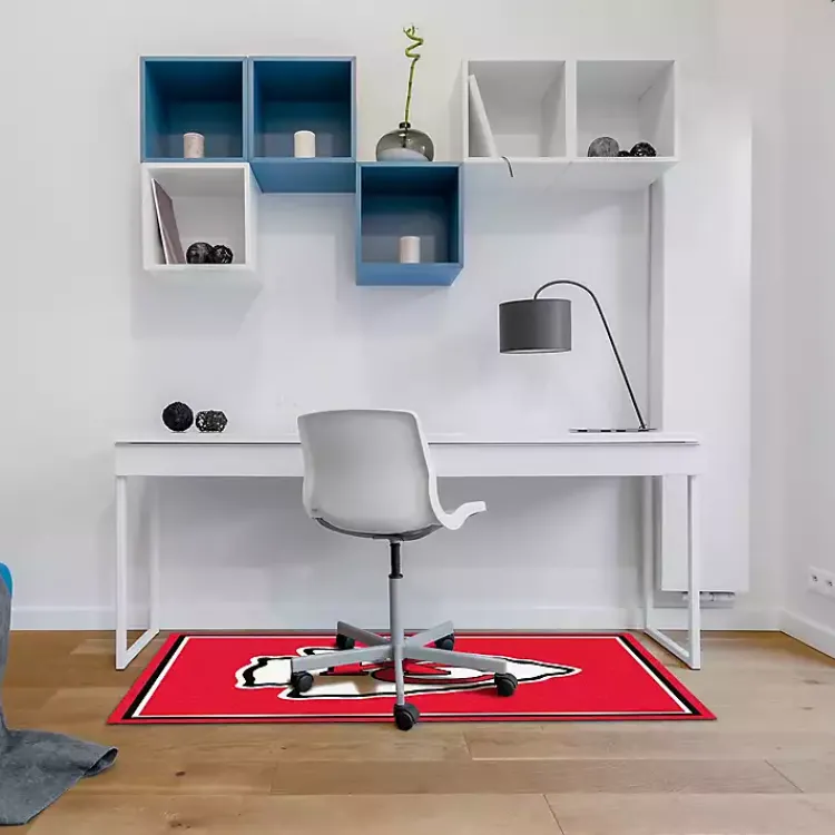 Area Rugs-Kirklands Home Kansas City Chiefs Area Rug, 3x4 Red