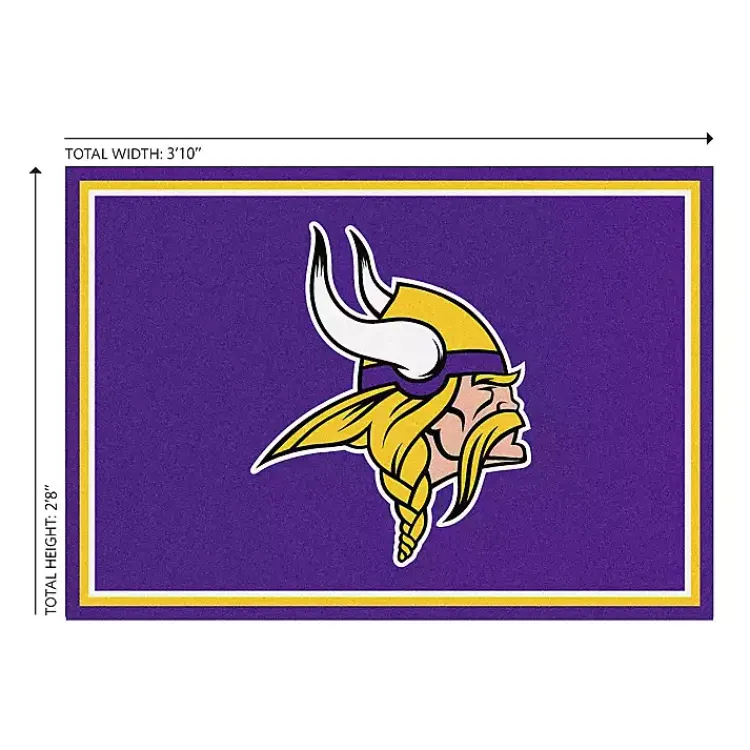 Area Rugs-Kirklands Home Minnesota Vikings Area Rug, 3x4 Purple