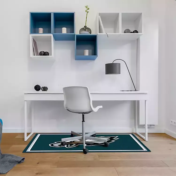 Area Rugs-Kirklands Home Philadelphia Eagles Area Rug, 3x4 Green