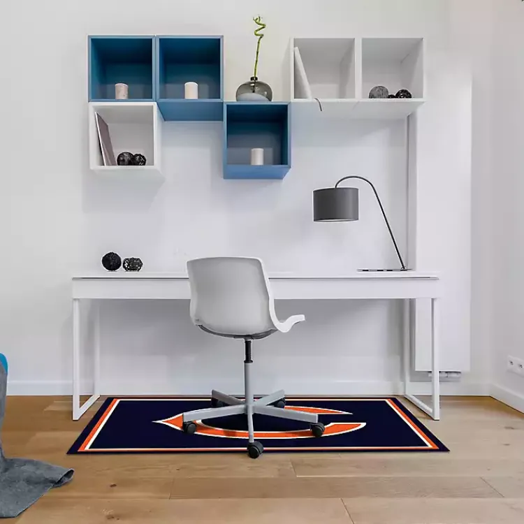 Area Rugs-Kirklands Home Chicago Bears Area Rug, 3x4 Black