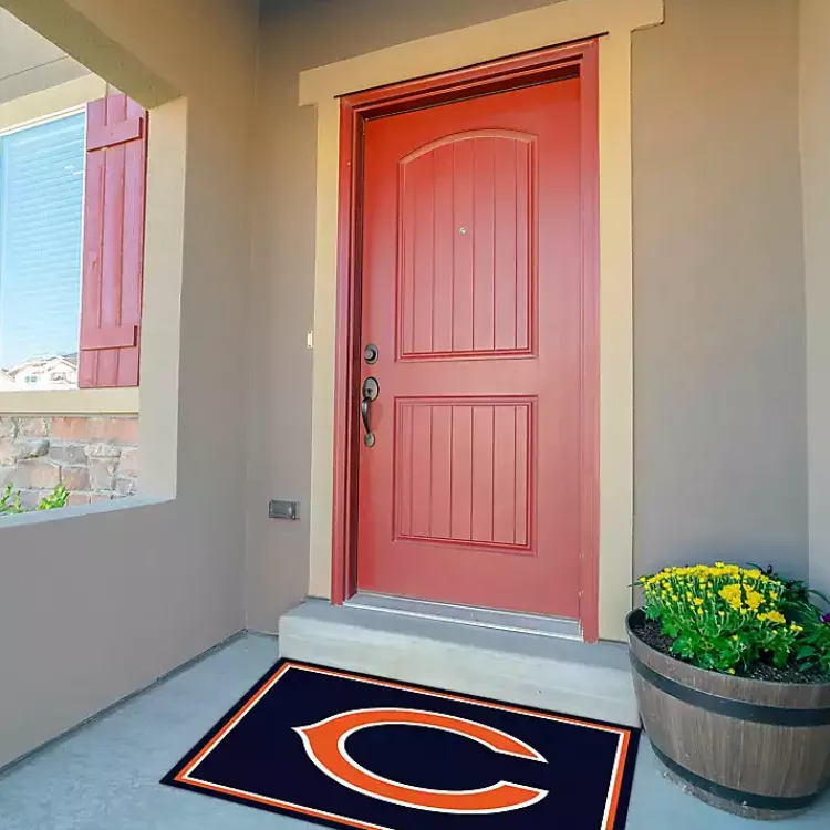 Area Rugs-Kirklands Home Chicago Bears Area Rug, 3x4 Black