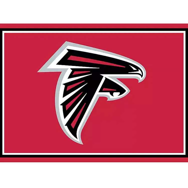 Area Rugs-Kirklands Home Atlanta Falcons Area Rug, 3x4 Red