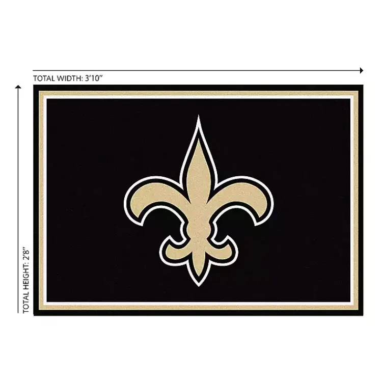 Area Rugs-Kirklands Home New Orleans Saints Area Rug, 3x4