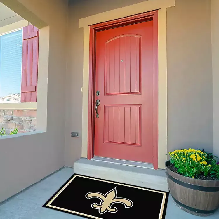 Area Rugs-Kirklands Home New Orleans Saints Area Rug, 3x4