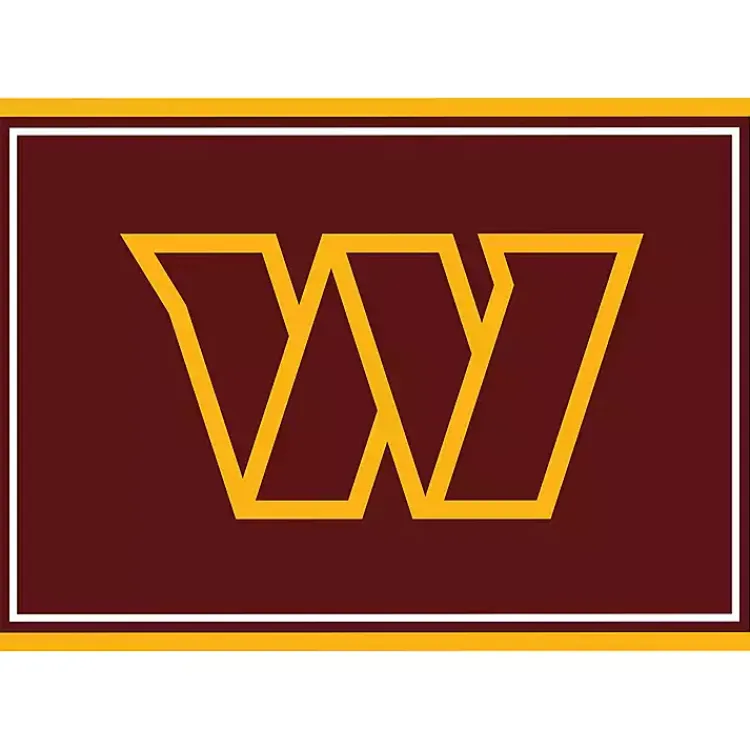 Area Rugs-Kirklands Home Washington Commanders Area Rug, 3x4 Red