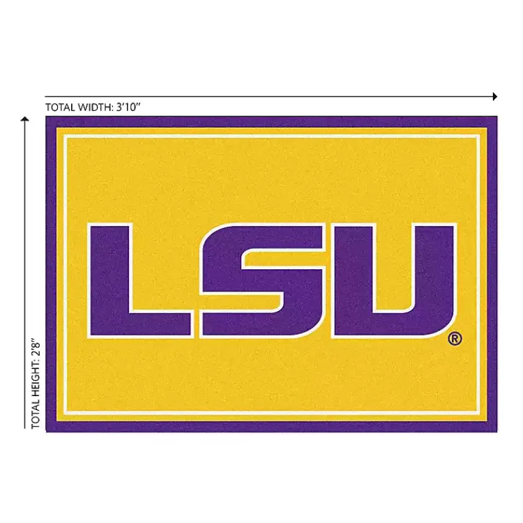 Area Rugs-Kirklands Home Louisiana State University Area Rug, 3x4