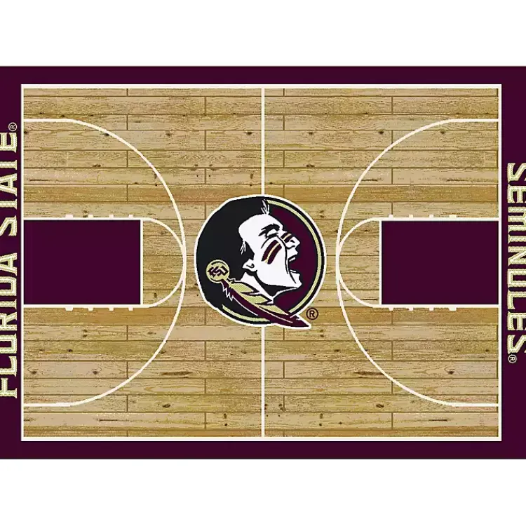Area Rugs-Kirklands Home Florida State University Courtside Area Rug, 4x6