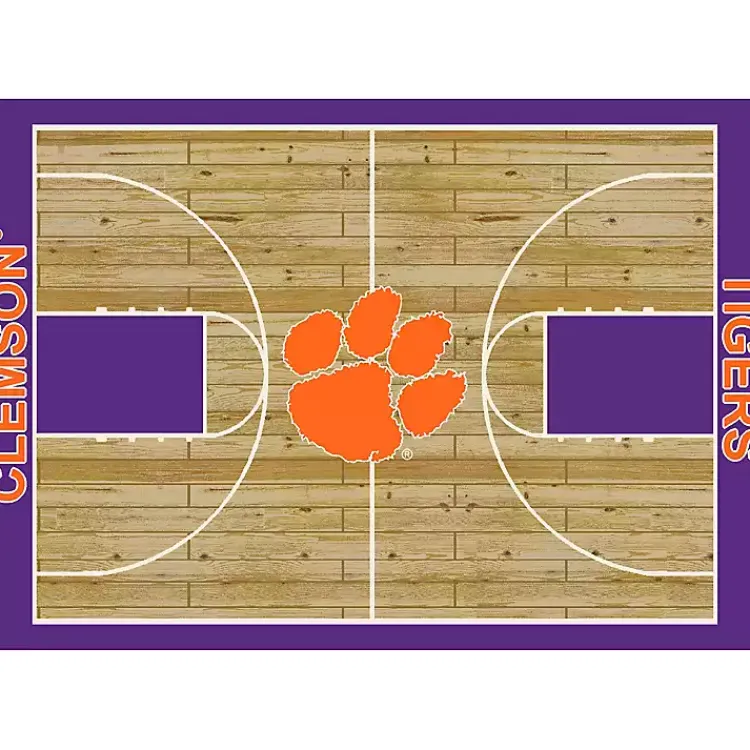 Area Rugs-Kirklands Home Clemson University Courtside Area Rug, 4x6