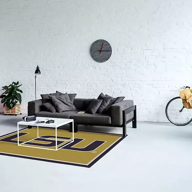 Area Rugs-Kirklands Home Louisiana State University Area Rug, 4x6