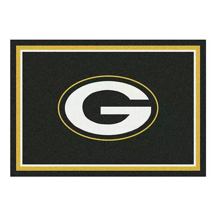 Area Rugs-Kirklands Home bay Packers Area Rug, 4x6 Green
