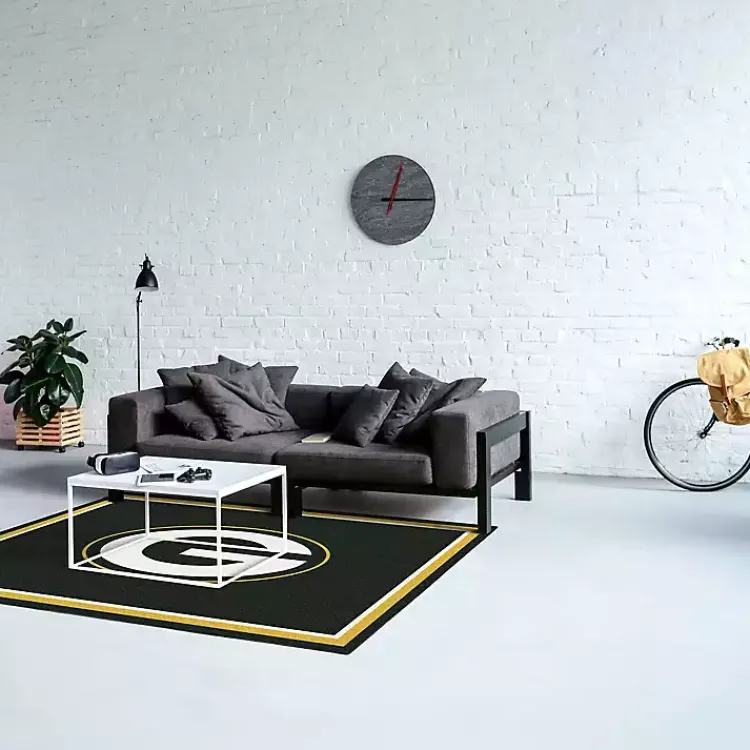 Area Rugs-Kirklands Home bay Packers Area Rug, 4x6 Green